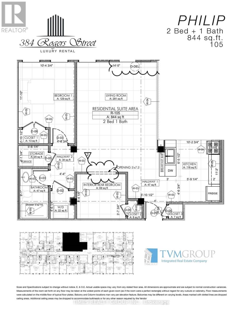 105 - 384 Rogers Street, Peterborough East (Central), Ontario  K9H 7B6 - Photo 13 - X12266968