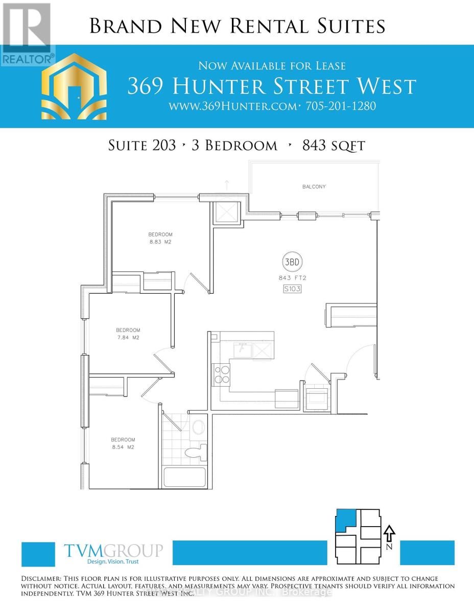 203 - 369 Hunter Street W, Peterborough Central (North), Ontario  K9H 2M5 - Photo 13 - X12282737