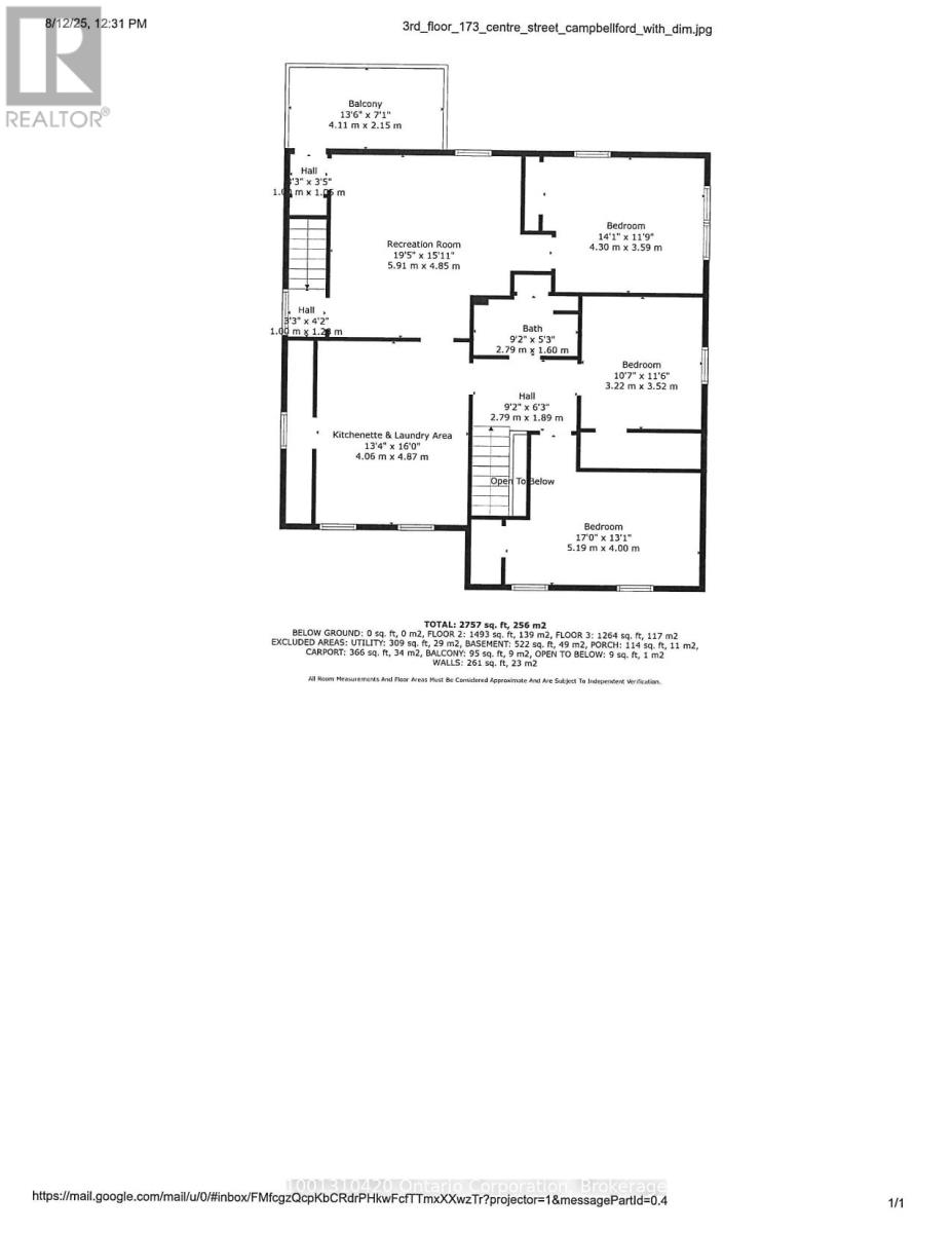 173 Centre Street, Trent Hills (Campbellford), Ontario  K0L 1L0 - Photo 49 - X12601892