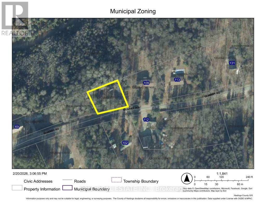 0 QUARRY ROAD, bancroft (dungannon ward), Ontario